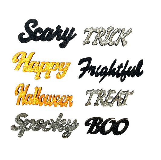 Halloween Glitter Words