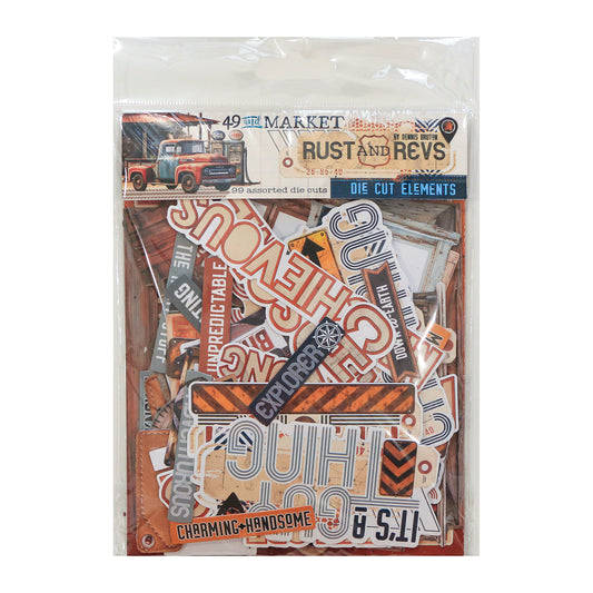 49&M Rust and Revs Die-cut Elements