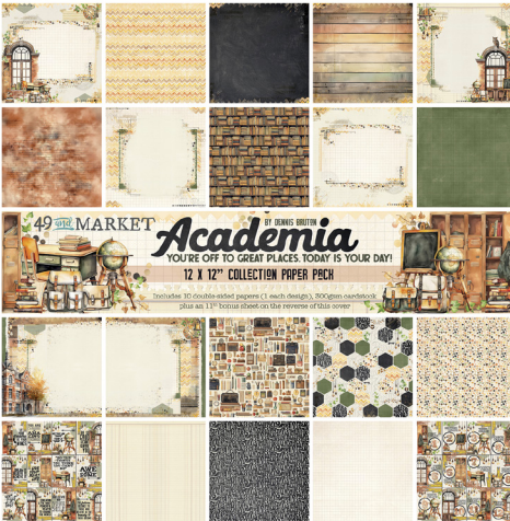 49 & Market Academia 12x12 Collection Pack